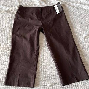Capris JCPenny Bisou Bisou size 10 French Roast